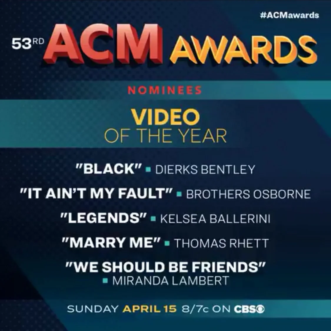 Thomas Rhett's "Marry Me" nominated for ACM Video of the Year!